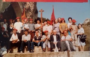 Miembros de la HCVC y amigos hacia 1980